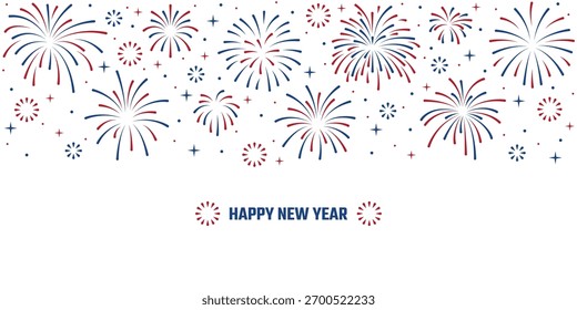 happy new year firework celebration background, sparkle
