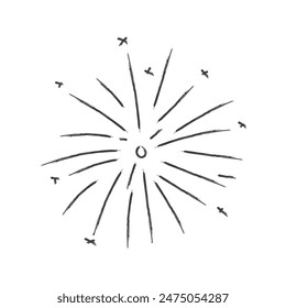 Frohes neues Jahr Feuerwerk Vektorgrafik 