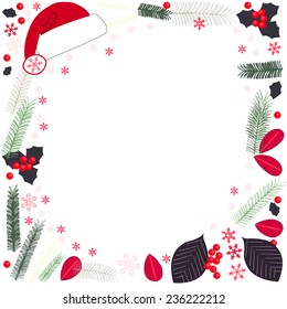 Happy new year frame greeting card vector 