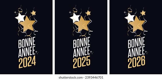 “Bonne année”, Happy new year in french language