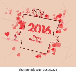 happy new year gift background retro