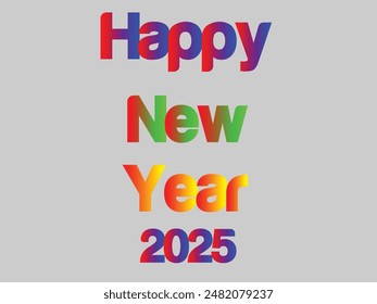 Happy New Year Gradient Color Design
