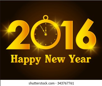 Happy new year graphic design, vector illustration eps10