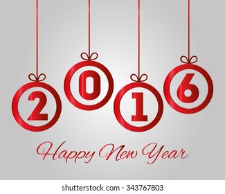 Happy new year graphic design, vector illustration eps10