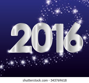 Happy new year graphic design, vector illustration eps10