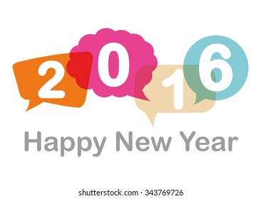 Happy new year graphic design, vector illustration eps10