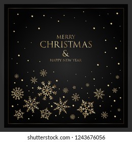 happy new year greeting card vector illustration