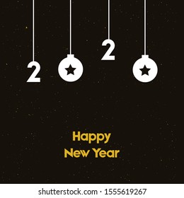 Happy new year, greeting card. illustration. Vector.