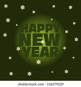 Happy New Year  Greeting Card , vector illustration