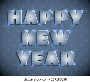 Happy New Year greeting card
