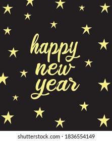 Happy New Year Greeting Card Vector