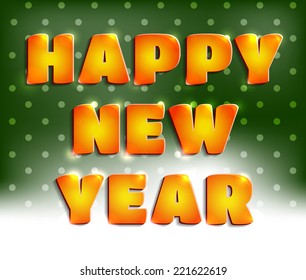 Happy New Year greeting card
