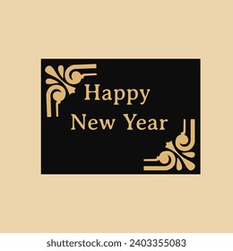 Happy new year greeting card