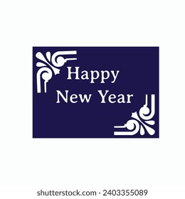 Happy new year greeting card