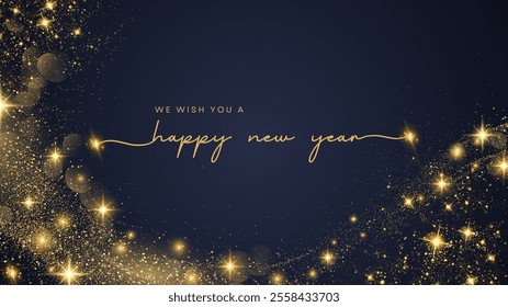 happy new year greeting card