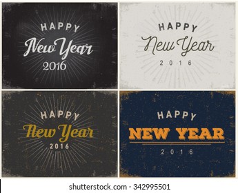 Happy new year greeting card