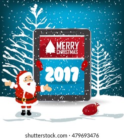Happy New Year greeting card 2017