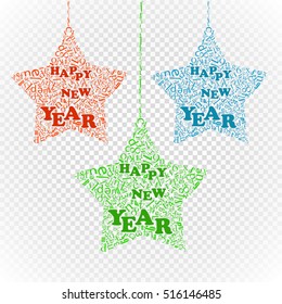 Happy new year greeting card