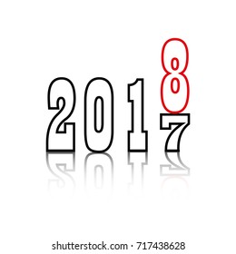 Happy New Year Greeting Card