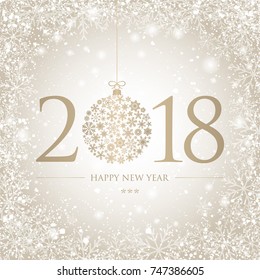 happy new year greeting card vector illustration