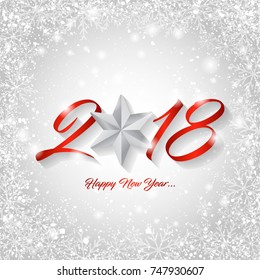 happy new year greeting card vector illustration