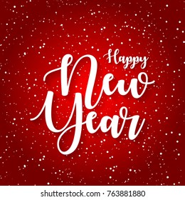 happy new year greeting card vector illustration