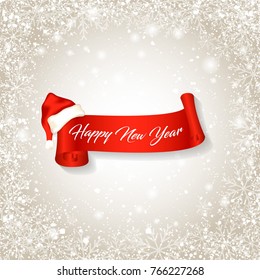 happy new year greeting card vector illustration