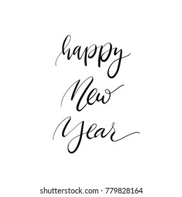 Happy New Year greeting card. Simple and stylish