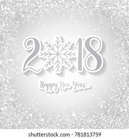 happy new year greeting card vector illustration