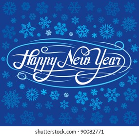 happy new year greeting card