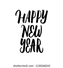 HAPPY NEW YEAR. GREETING HAND LETTERING