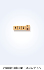 Happy new year greetings 2026. Vector Illustrations