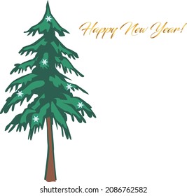 Happy New Year greetings template with blank place for text in vector