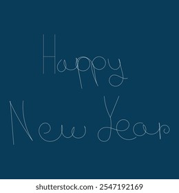 Happy New Year Hand Drawn Typography Design. Happy New Year 2025. Marry Christmas 2025. New Year Typography.