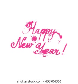 feliz año nuevo. ilustración vectorial dibujada a mano