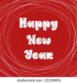 HAPPY NEW YEAR hand lettering