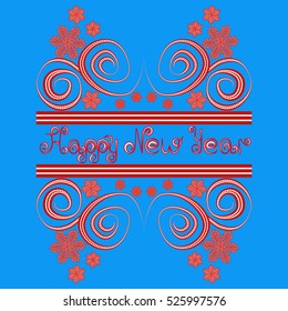 Happy new year hand lettering