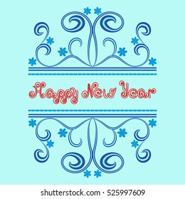 Happy new year hand lettering