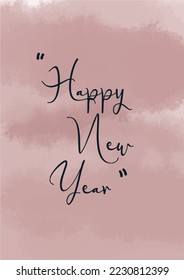 Happy New Year Hand Written Lettering