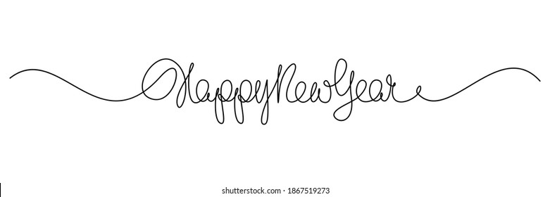 Happy New Year handwritten