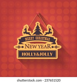 Happy New Year Hanging Badge 