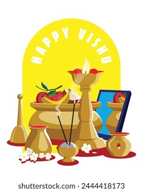 Happy New Year hindu Indian festival Ugadi (Gudi Padwa)