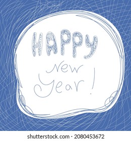 Happy New Year holiday card 