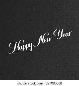 Happy New Year. Holiday Vector Illustration With Lettering Composition