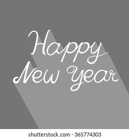 Happy New Year , Holiday Vector Illustration,  font graphic design, creative