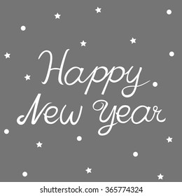Happy New Year , Holiday Vector Illustration, font graphic design, creative