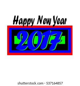 Happy new year Holiday Vector Illustration