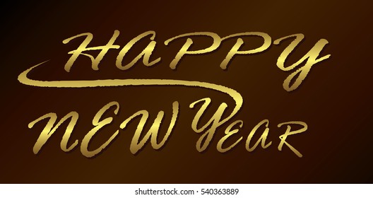 Happy New Year. Holiday Vector Illustration