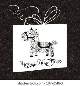 Happy new year with horse