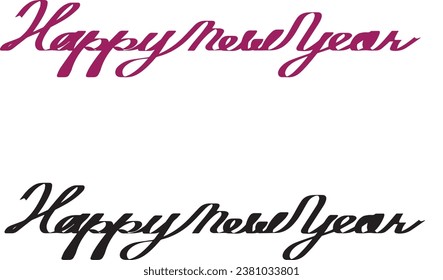 happy new year icon symbol.eps